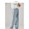 Hong Kong Trendy maschile Summer New 2023 Personalizzato Solido Jeans Hip Hop Instagram Trendy High Street Trendy Pi Shuai Long Pants