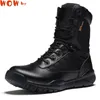 Fitness schoenen mannen werkveiligheid militaire laarzen midden-kalf warme comfortabele winter outdoor leger laars solide antislip mannelijke casual sneakers