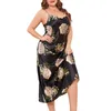 Dames slaapkleding vrouwen nachthemd sexy bloem geprinte Suspender dame nachtdress comfortabel zomervestidos elegantes para mujeres