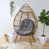 Kissen Sorra Home Egg Chair - 44 in x 27 4 Holzkohle