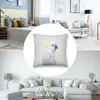 Pillow Blanc Cacatoo - Couvercle de lancer coloré pour les couvertures décoratives en marbre de canapé