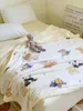 Decken Ins Cartoon Bear Decke warm warm Lamm Samt Multi -funktional