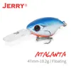 Jerry Atalanta Deep Diving Wobbler Ultralight Fishing Lures Plug Floating Rattling 47mm Crang Bait Black Bass Pike Trout Baits 240401