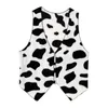 Mens koe afdrukken open voor jas jas vest Halloween Festival hippie kostuum cowboy vest cosplay party fancy jurk up 240320