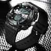 ساعة معصم Lige Top Military Watch Men Diver Fashion Diver for Discal Sports Chronprack Chronograph Quartz