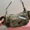 10a Toppkvalitet Luxur Designer Bag Mui Bag Vintage Motorcykel Miui Bag Hobo Bag Womens Handväska Underarm Bag Cross Body