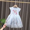 女の子の服サマープリンセスドレス半袖コットンキッズドレスユニコーンパーティーチルドレン服