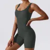 Mulheres faixas de rastreio de ioga sem costura conjunto One peça Roupas Sportswear Gym Treino Fitness Stretch Bodysuit 240322