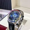 Augustus Starry Sky kleurrijke diamant volledig automatisch mechanisch waterdichte gloed gepersonaliseerde mode herenhorloge trend