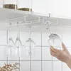Kök förvaring 2024 Glasstativ inverterat rack under väggmonteringskåpet utan stanshanteringsverktyg