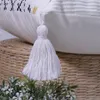 Caso de travesseiro Tufado decorativo tufado capa de caixa de capa à mão Tiro de borla para sofá-cama Decoração de primavera em casa nórdica