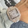 Ontwerper Kajias Nieuwe volledige diamanten stalen band dameskwarts horloge yc079