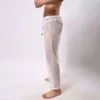Pantalon pour hommes pantalon en mailles d'été respirant creux sport avec la taille élastique pour l'entraînement au gymnase Jogging doux confortable