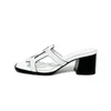 2024 Sandalen Designer Luxus Frauen Sandalen Cowide High Heel Slipper Klassische obere dicke Absatz Sandalen bequeme Form