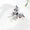Brooches Exquisite Crystal Butterfly Brooch Fashion Ladies Wedding Party Dress Pin Retro Elegant Jewelry Gift Accessories