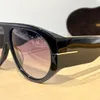 Дизайнерские солнцезащитные очки Tom Mens Glasses Cracky Plate Frame FT1044 Негабаритные солнцезащитные очки Ford Ford Ford For Women