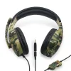 Batteries Stereo Gaming Headset with Mic Laptop Noise Cancelling Over Ear Headphones Bass Surround Soft Earmuffs Earphone for Games