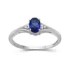 Purple Star 14K White Gold över 925 Sterling Silver Emerald Cut Blue Sapphire med Diamond Baguette för kvinnliga män