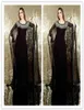 Evening Dresses arabic dresses new Charming evening dresses Black Long Sleeve Chiffon Dubai Abaya Kaftan Dress New Charming4865528