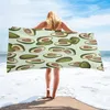 Handtuch Avocado Muster Weiches Mikrofaser Bad Schwimmen Strand Sportreisen Accessoires Gesicht