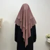 Bönplagg Kaftan Muslim Abaya Eid Ramadan Women Burka Khimar Full Cover Overhead Hijab Long Scarf Islam Amira Clothing 240403