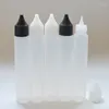 Bouteilles de rangement 10pcs 30 ml bouteille de compte-gouttes en plastique avec ecig liquide vide long slim stylo forme