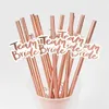 Disposable Cups Straws Pack Of 12 Team Bride Drinking Paper For Wedding Bridal Shower Decoration Hen Party Supplies To Be Gift