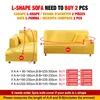 Chair Covers Black Sofa Cover Kitten Furniture Protection Elastic Seat Combination 1/2/3/4 Seats L Shape Anti-dirty