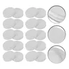 Dinware 20 PCS TINPLATE LID MASON JAR INTegrated (70 mm Zwart) 16 -stks Jamafdekkingen Brede mond Canning Lids Praktische herbruikbare potten