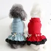 Dog Apparel XS Clothes Winter Cat Pet Dress Princess Skirt Puppy Yorkies Pomeranian Shih Tzu Maltese Bichon Poodle Clothing