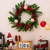 Decorative Flowers Christmas Pinecone Wreath Winter For Front Door Outside Fall With Pinecones Farmhouse