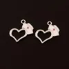 Charms 10st Silver Color 20x20mm Heart Shape Cap Rn Hat Pendant Fit Diy Jewelry Making Handgjorda tillbehör