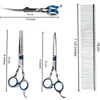 5pcs/Set Stainless Steel Pet Dogs Grooming Scissors Suit Hairdresser Scissors For Dogs Professional Animal Barber Cutting Tools
