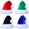 Decorazione per feste Cappello di Natale Babbo Natale per bambini adulti ANNO FORNITÀ ORAZIONI Blu Red Verde Comfort Extra Spesse Pelliccia