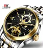 Tevise Fashion Mens Watch Business Men de luxe Mentiers Tourbillon Design en acier inoxydable STRAP AUTOMATIQUES AUTORANTES 8718377