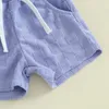 Ensembles de vêtements pour les petites filles pour bébé filles garçons 2 pièces T-shirt à manches courtes T-shirt à manches courtes et shorts élastiques ensembles de vêtements mignons