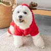 Abiti da cucciolo abbigliamento per cani inverno orsacchiotto gatto vestito a quattro zampe in un piccolo animale domestico con velluto autunno e