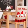 Stoelhoezen 20,47 x 18,5 inch Kerstmis Dineren Slipcovers Holiday -thema Duurzame aantrekkelijke ontwerpen voor festival