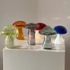 Jarrones Retro Textured Glass Mini Vase Transparent Floral Desktop Decoration