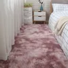 Carpets Nordic Lounge Nordic Lounge Fluffy non glisser à glisser Tapis teint Coup de chambre à coucher de couleur Couleur massive