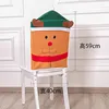 Couvre-chaise Couvre la décoration de Noël dessin animé se tabouret de fête de fête de cuisine