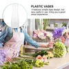 Vazen 2 PCS Glass Planter Bouquet Wikkelaccessoires Transparante Flowerpot Vase Packaging Student