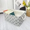 Storage Bags 2 Canvas Box W Handles Basket Organizer For Toys Cloth 31x21x12cm