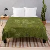 Couvertures Grass Battlemat 36x36 Thrown Couverture de luxe Designer Hairy Moving Winter Bed