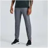 2024 Jogger Long Pants Designer Mens Sport Yoga Outfit Outdoor City Sweat Yogo Gym Pockets LL Sweatpants Trousers Mens Casual Elastic Waist Fiess LU