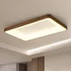 Ceiling Lights Living Room Light Simple Modern Atmospheric LED Wood Main Geometric Creative Hall Study