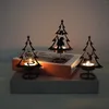Ljushållare 6st jul te ljus rostsäker bordsskiva tealight innehavare lämplig för Xmas-tema fester