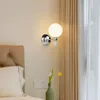 Wall Lamp Noordse kindercrème Stijllampen Woonkamer Aisle Corridor Moderne Minimalistisch Creative Pumpkin Slaapkamer Bedside