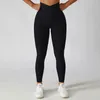 Pantalon actif côte de leggings sans couture yoga d'été pour femmes collants Scrunch Sport Fitness Pantalage recadré