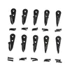 Hooks 10pcs Small Antique Wall Hanger Curved Buckle Horn Lock Clasp Hook Robe Coats Hat Clothes Towel With Screws Holder Storage